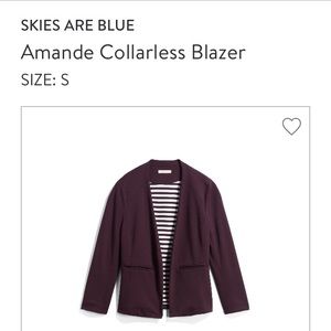 Stitch fix Skies are blue Amande blazer purple